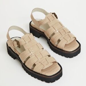 Intentionally Blank HADDIE DAD SANDAL Size 10OJAI / EMBOSSED CROCODILE / 10